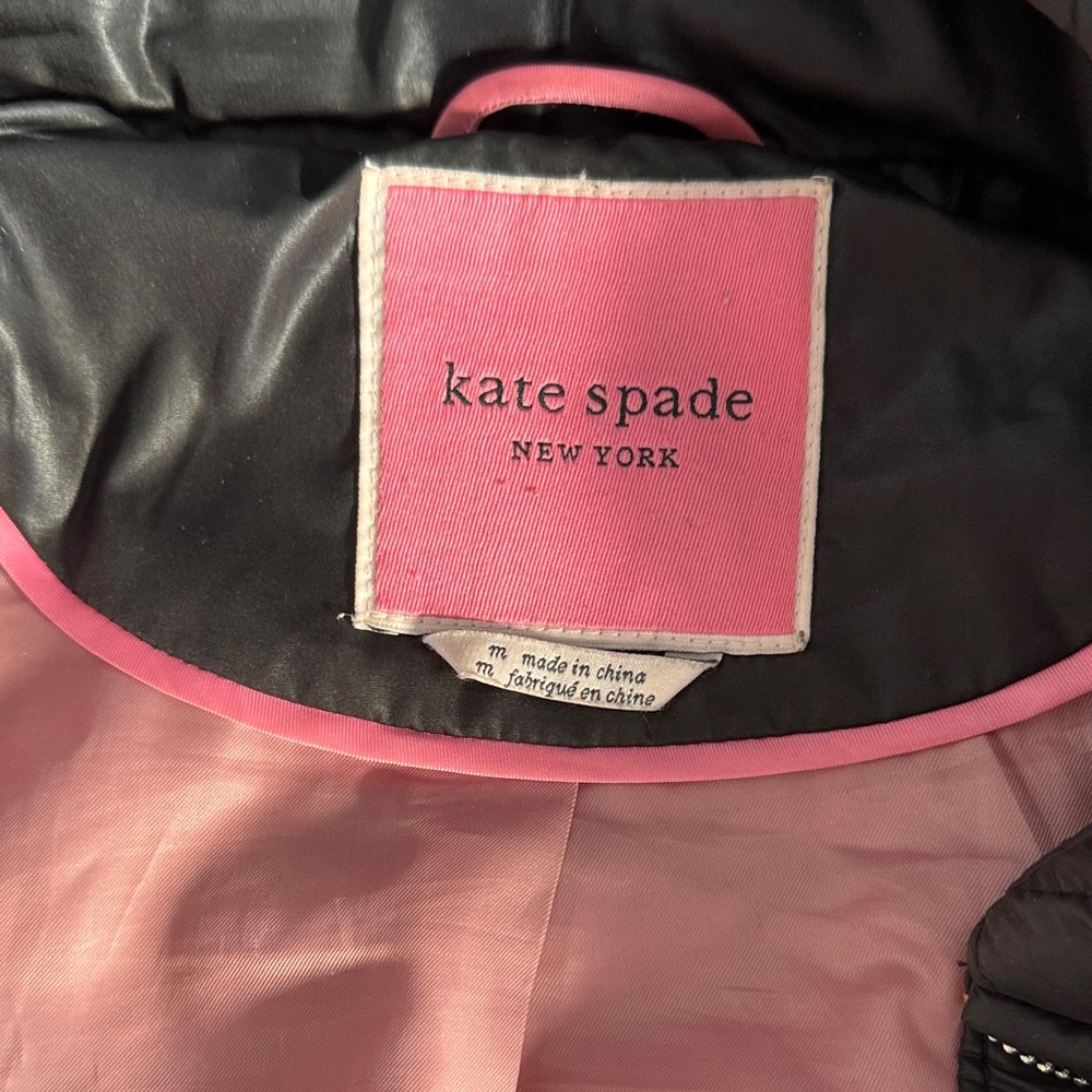 Kate Spade Black Quilted Puffer Jacket - Picture 2 of 5